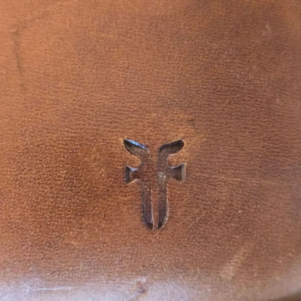 Frye Womens Billy Inside Zip Leather Caramel Bootie Size 8.5B